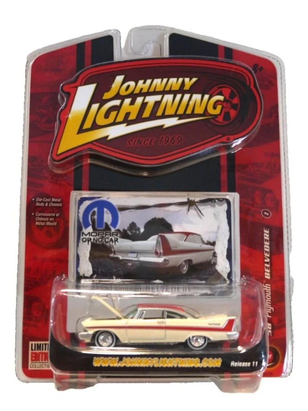 Johnny Lightning Mopar 2 tone 1958 Plymouth Belvedere 1:64 diecast car New 2007